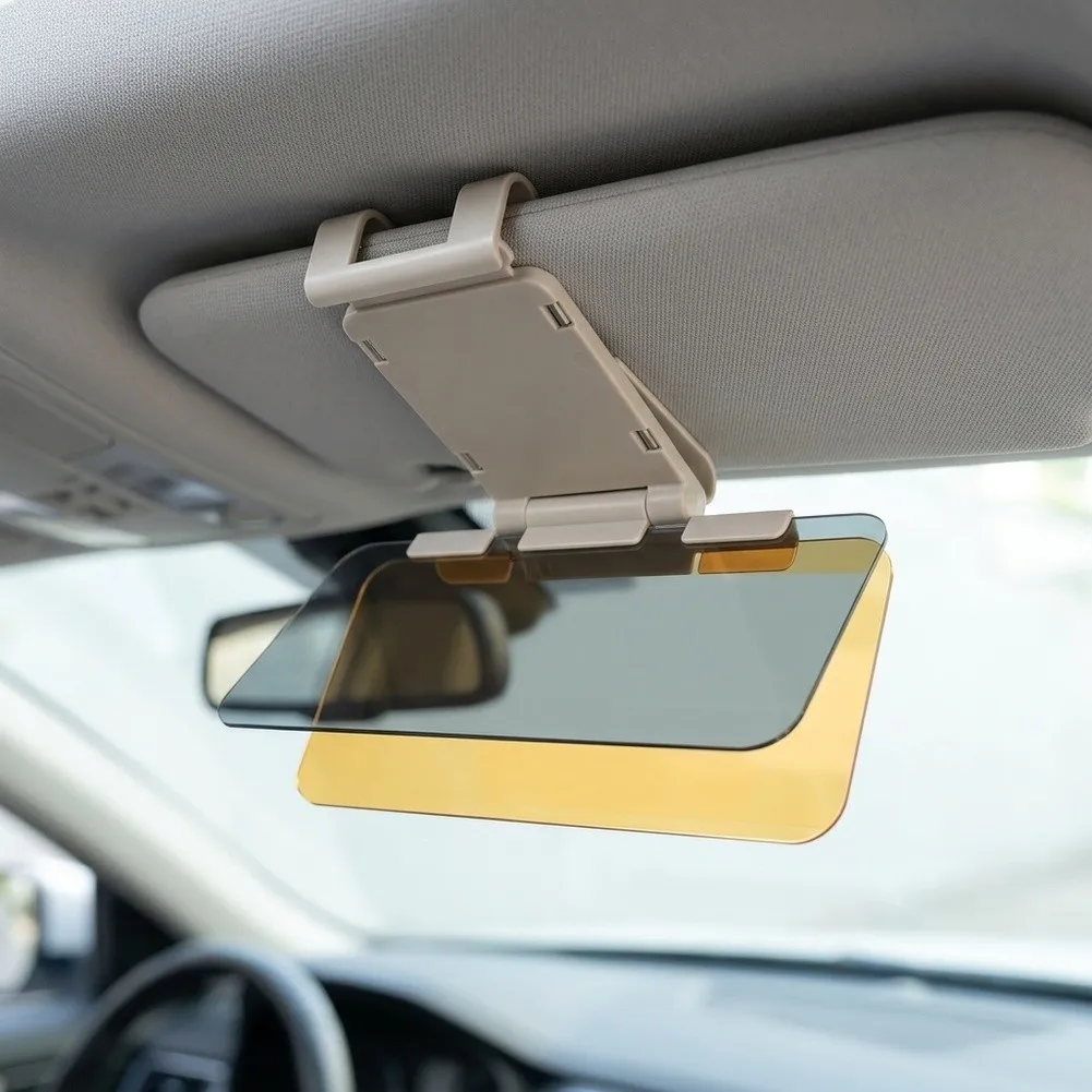 Car Sun Visor Enhancer with 360 Degree Protection Capabilities Against Both Solar and Artificial Light Sources