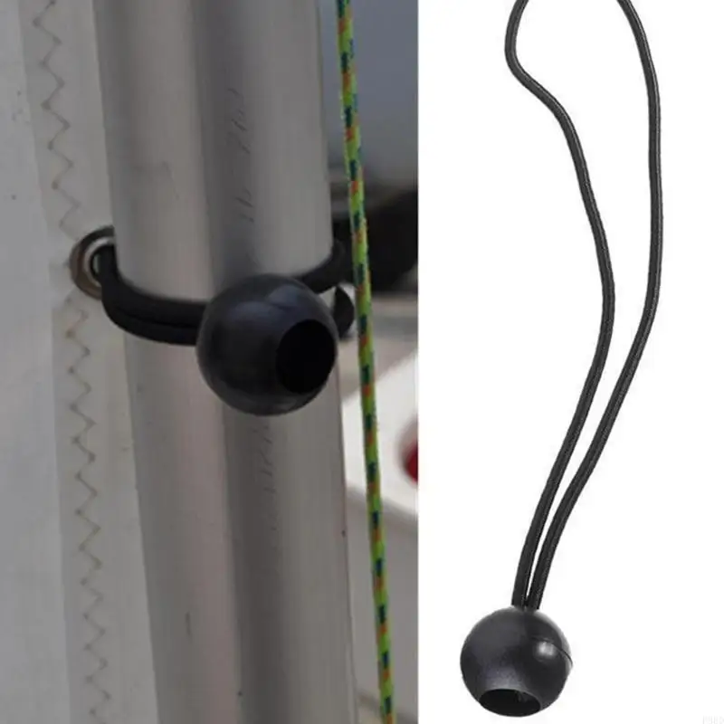  Cargo Hold Ball Tie Cords, 30 Pack 3mm Elastic Cord with Ball End for Tent Gear, Tarp Edges, Camp Storage and Daily Use
