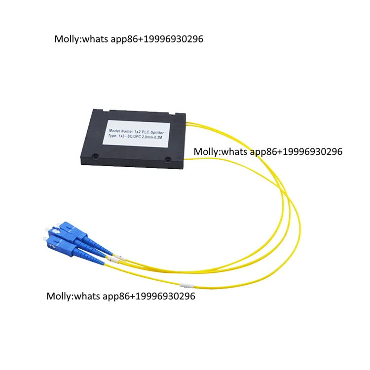 Factory Price 1X2 SC/APC UPC 3.0 mm ABS Type Fiber Optic PLC Splitter Used for Distribution Box