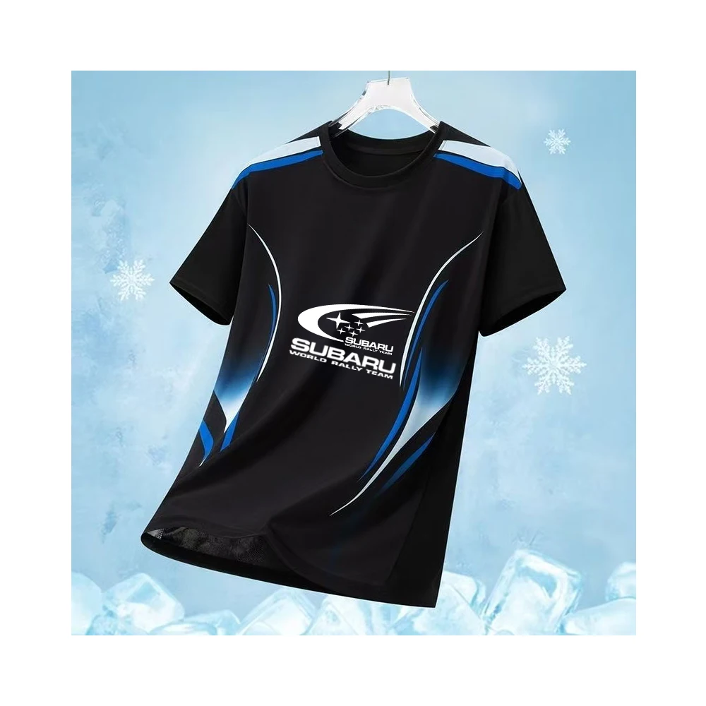 

2026 Summer SUBARU Car Racing Sports Running Training Clothing 3D Printed Quick Drying Breathable Comfortable Round Neck T-shirt