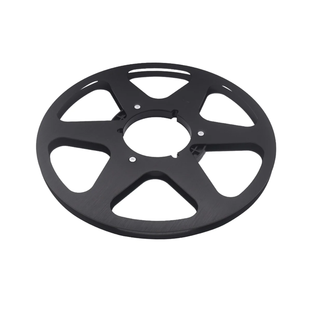 New Analog Audio 10.5Inch X ¼Inch Metal Tape Reel - HUB Open Reel Audio Aluminum Takeup Reel ( Black)