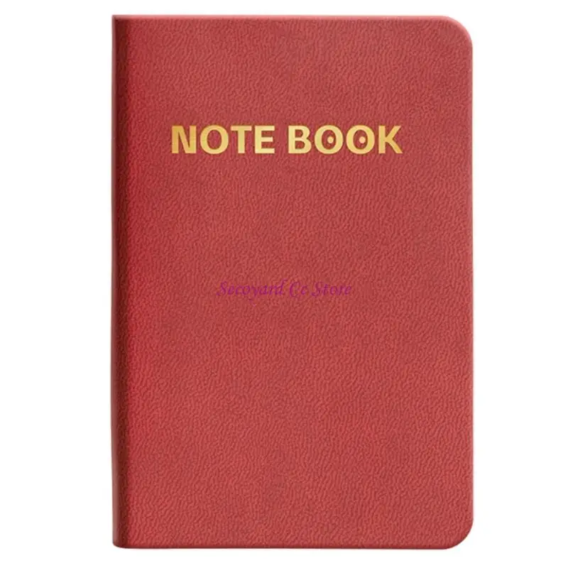 N3UC Pocket Size Softcover PU Notebook 196 Pages Wide Lined  for Daily Note Taking