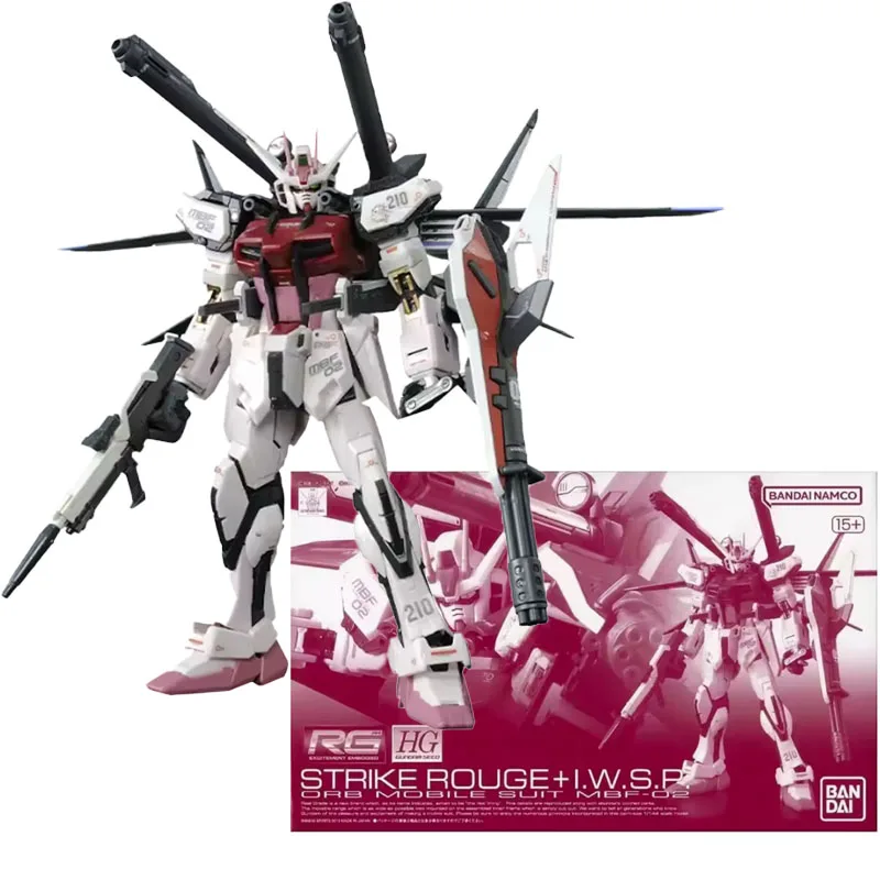 

Bandai PB RG 1/144 Strike Rouge IWSP Action Figures Mobile Suit Variations Strike Rouge Mobile Suit Plastic Model Kit