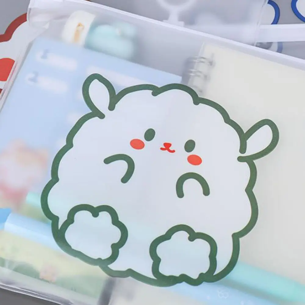 Folder Document Bag High Capacity Office Supplies Pen Case Transparent File Storage Bag Bear File Bag Pencil Case File Folder