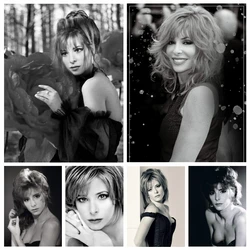 Classical Black And White Diamond Embroidery Mylene Farmer French Singer Picture Mosaic Painting Cross Stitch Kit Decor Gift