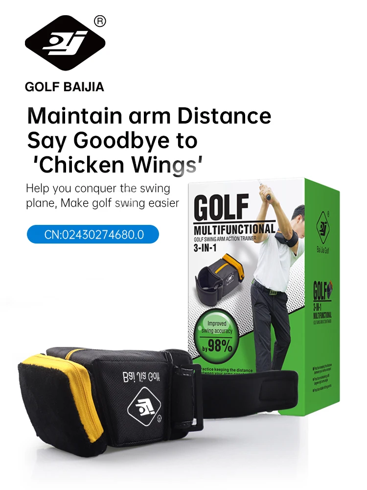 BAIJIA pelatih aksi lengan ayun Golf, alat bantu latihan koreksi posisi olahraga