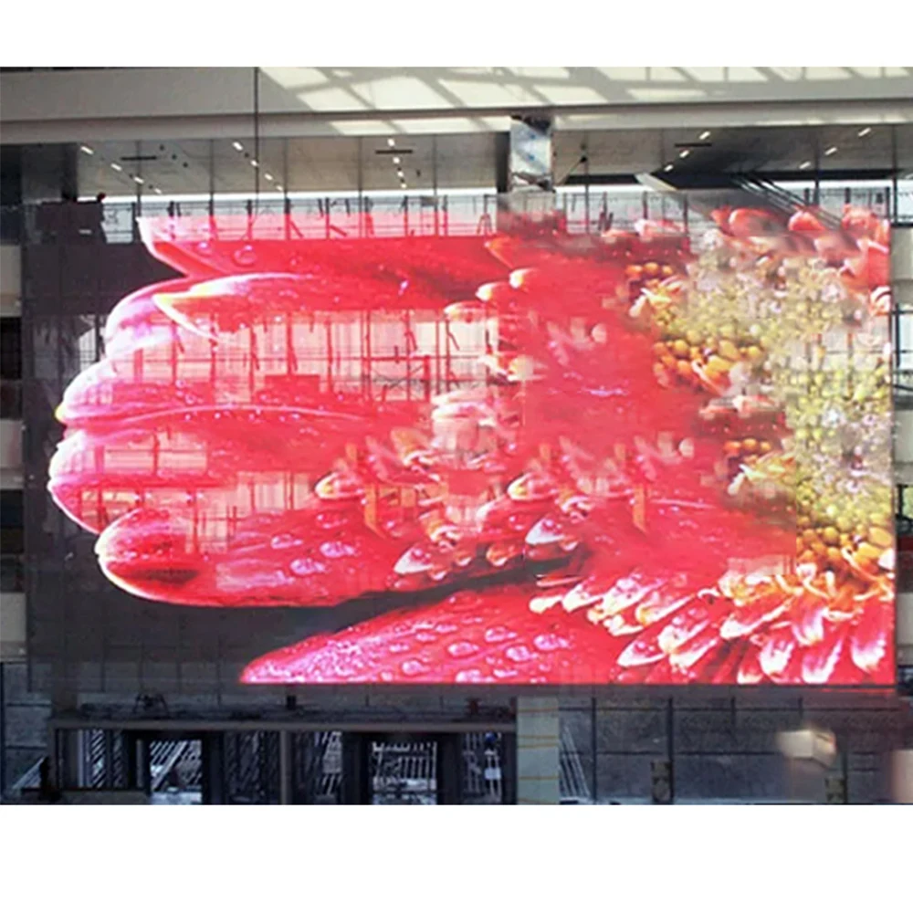 شاشة عرض LED شفافة داخلية مقاس 10.4 مم مع رسوم متحركة ورسومات لجدران الفيديو والنوافذ الزجاجية #6