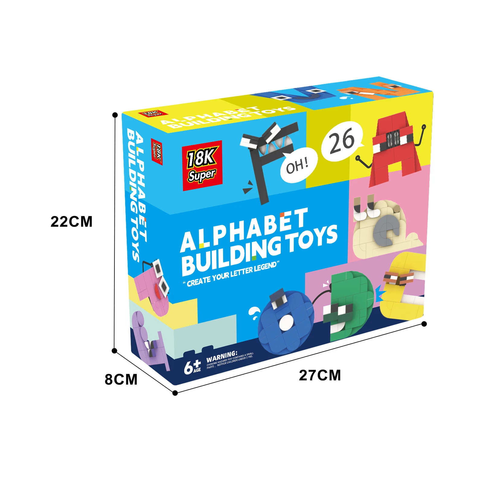 Gobricks MOC Letters Lore A-Z 26 English Alphabet Building Blocks Set Legend Letters Education Style Bricks Toys Children Gifts