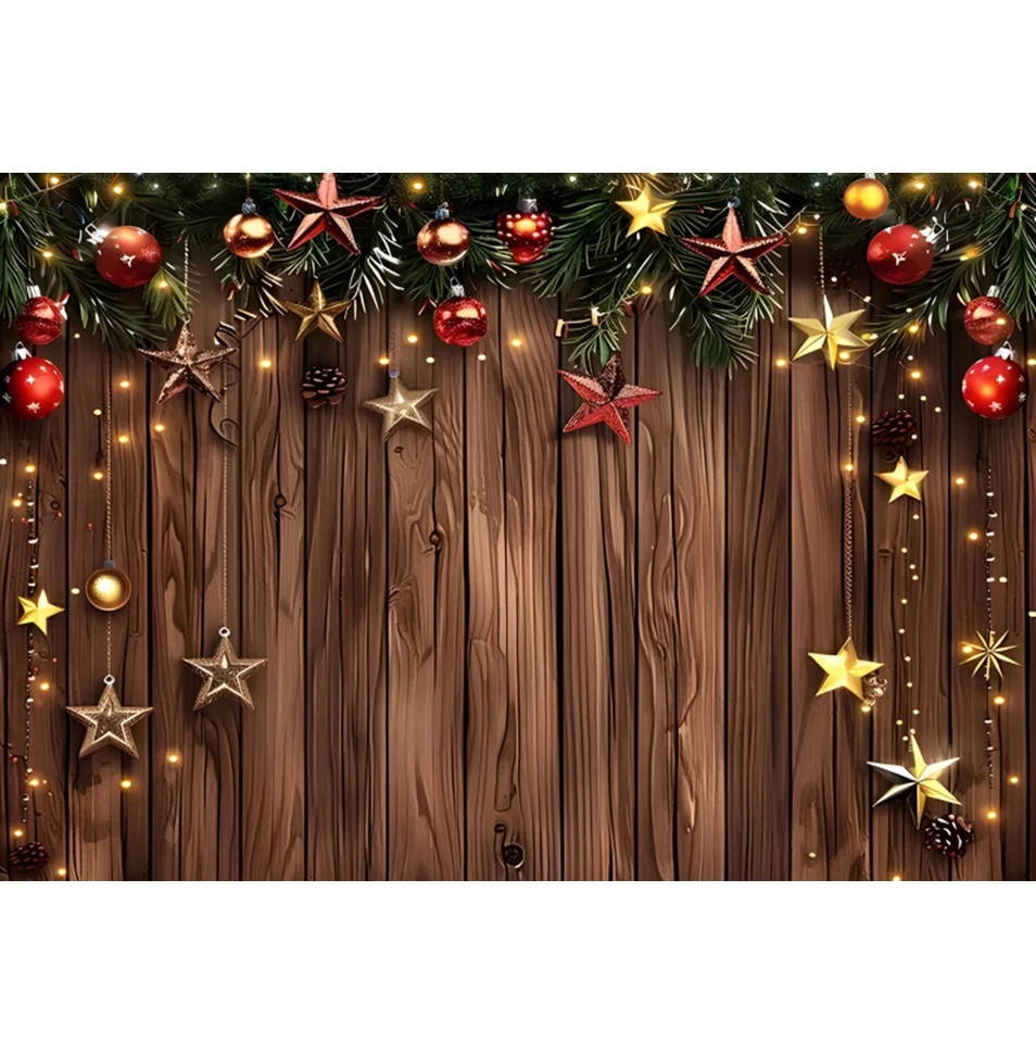 عيد الميلاد صورة خلفية الخشب جدار الطابق الثلوج شجرة عيد الميلاد الهدايا أجراس الشتاء طفل عيد ميلاد التصوير خلفية ديكور استوديو الصور #3