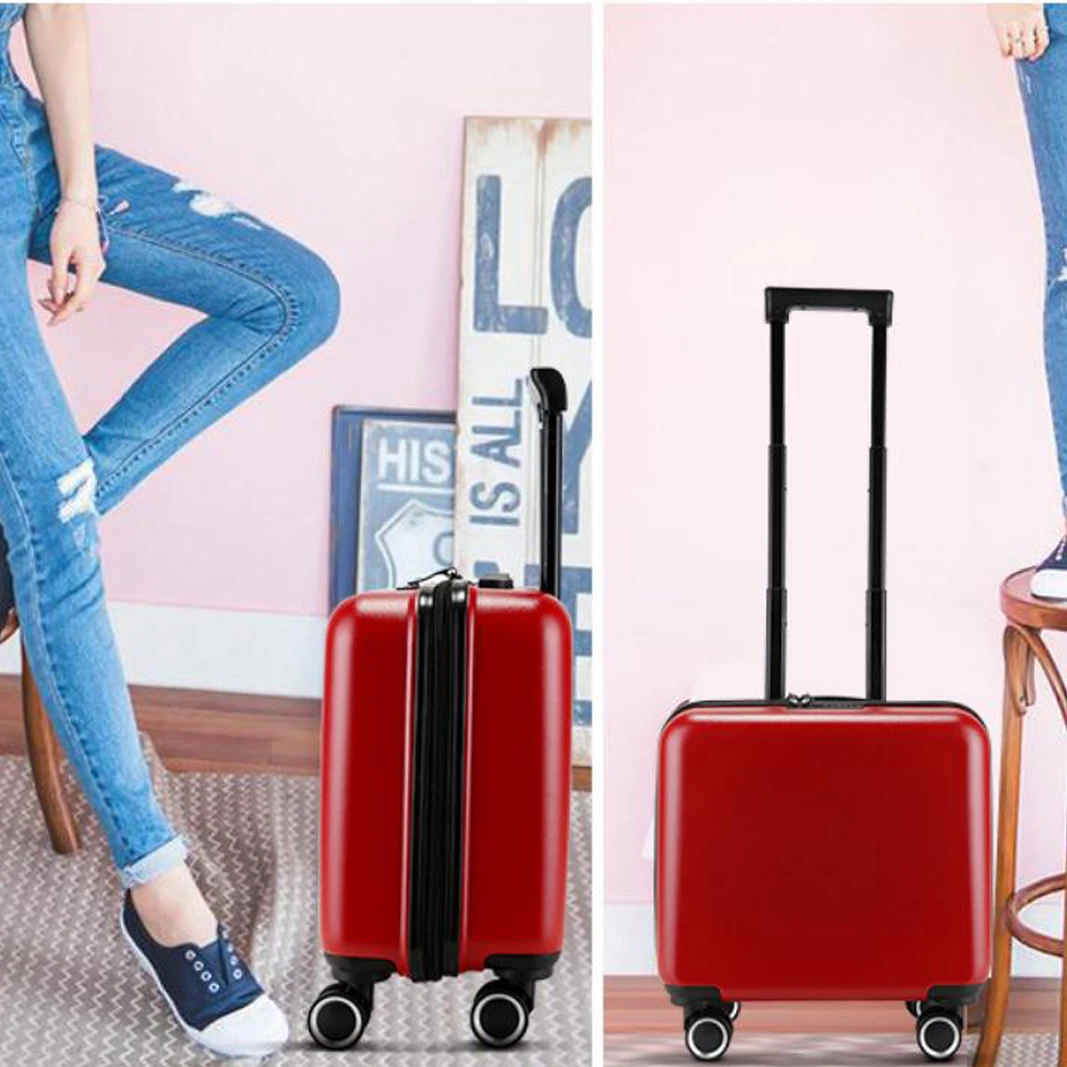 20นิ้ว Carry On Travel Rolling Mini กระเป๋าเดินทางกระเป๋าเดินทางรถเข็นแล็ปท็อปบนล้อ TSA ล็อค Check-In Case Bagage valise Gratis Ongkir