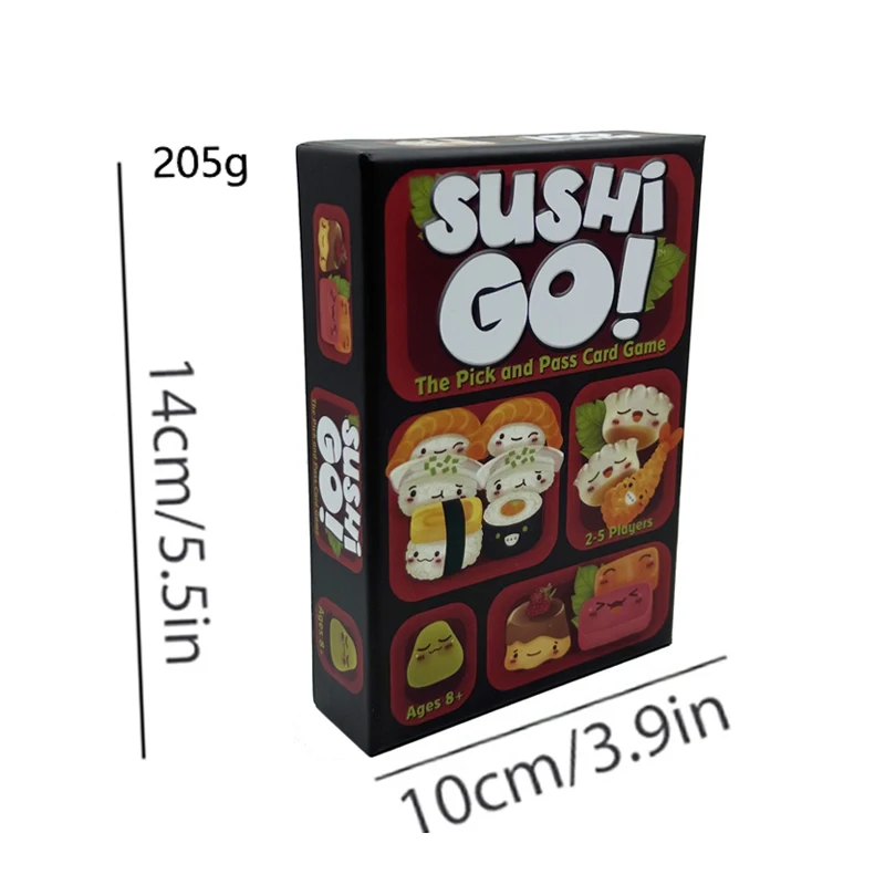 Sushi Go games Leisure family entertainment gatherings light carrying board Party games birthday Christmas gifts