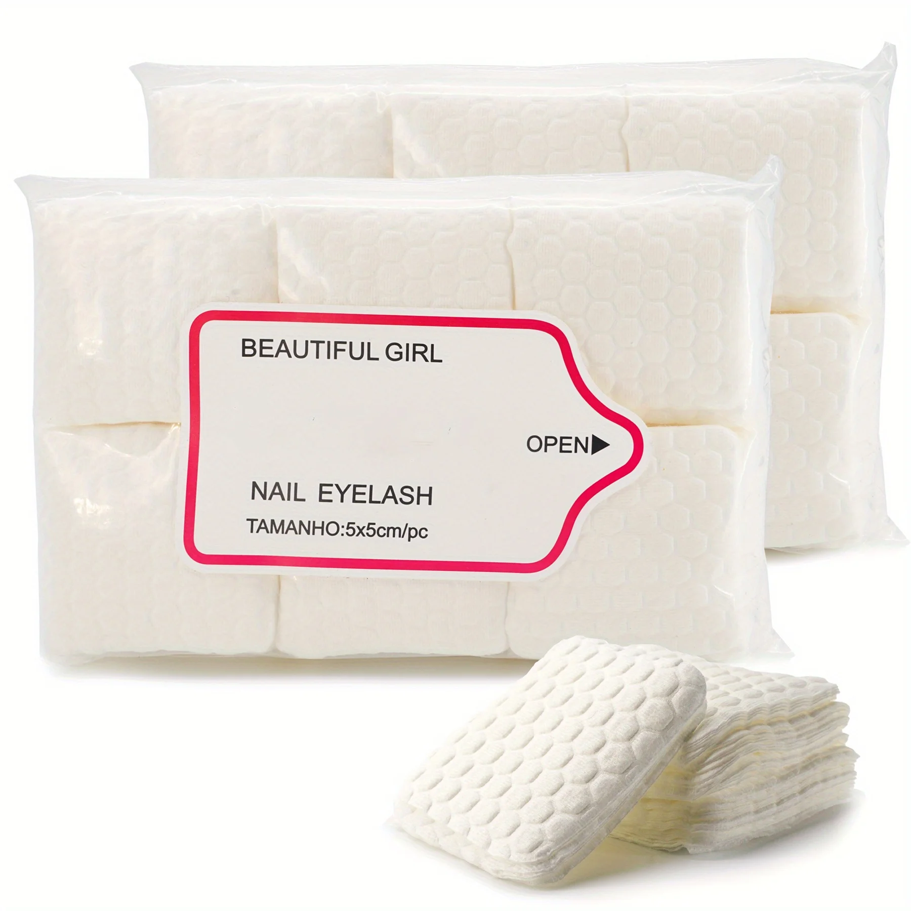 100-504 ชิ้นแผ่นกำจัดยาทาเล็บแบบใช้แล้วทิ้งช่างทำเล็บแนะนำผ้าเช็ดทำความสะอาดแบบไม่มีขุยแช่แพทช์มัลติฟังก์ชั่น