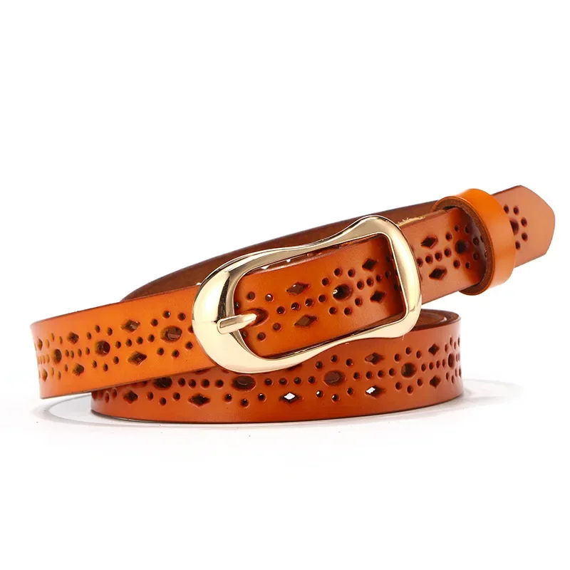 

New style women's belt casual versatile Korean style belt female style fine decoration fashion pin buckle belt pure cowhide