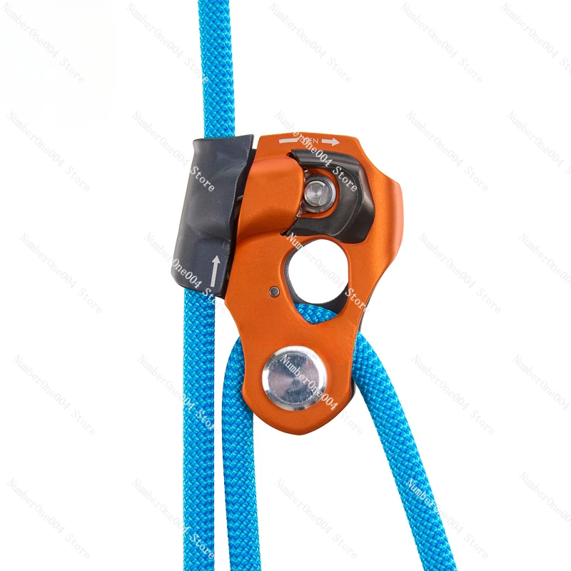 Suitable for climbing technology without manual lift, rescue rope gripper, one-way pulley