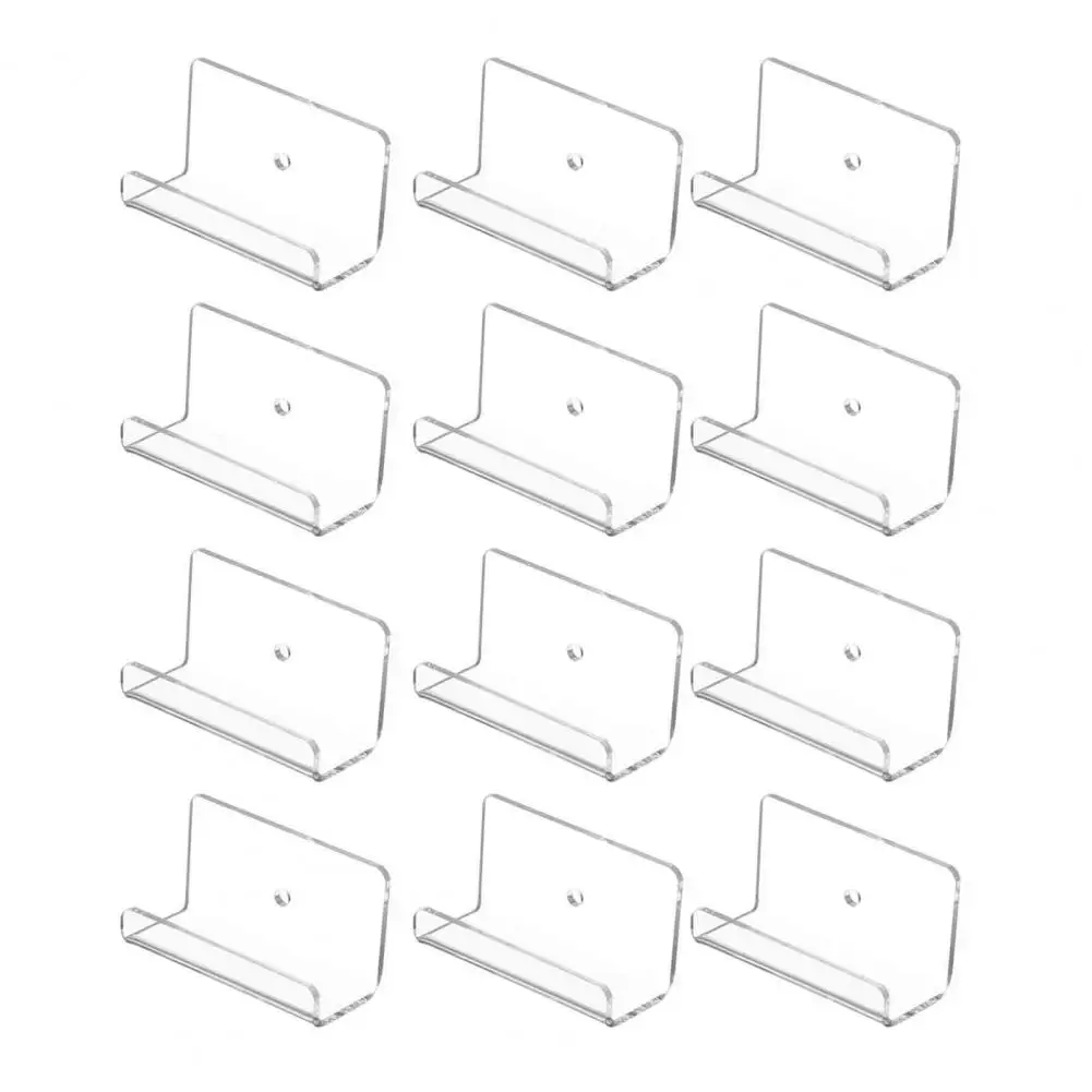 Plastic Easels for Comics Floating Mini Shelves for Collectibles Acrylic Wall Mounted Display Stands Tiered for Figurines