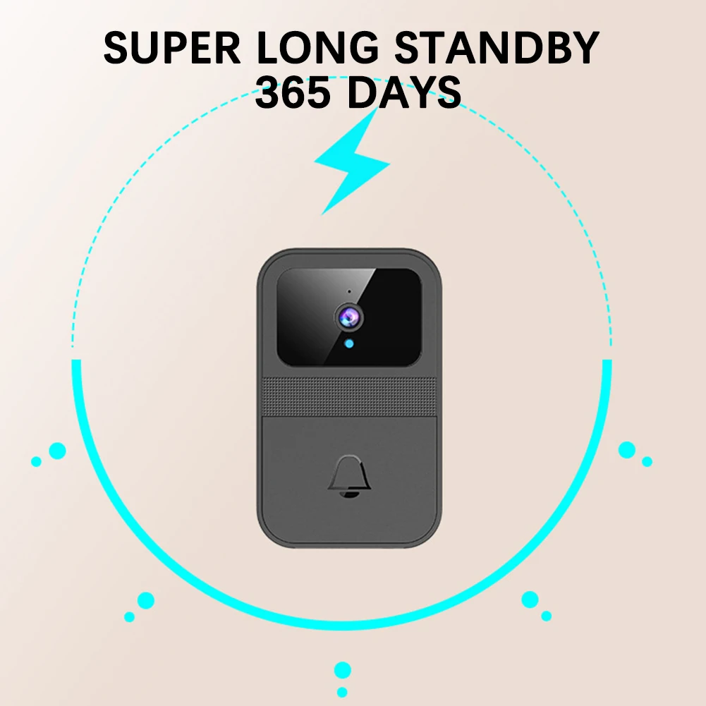 لاسلكي واي فاي الذكية جرس باب يتضمن شاشة عرض فيديو المنزلية HD للرؤية الليلية جرس الباب للسلامة المنزلية
