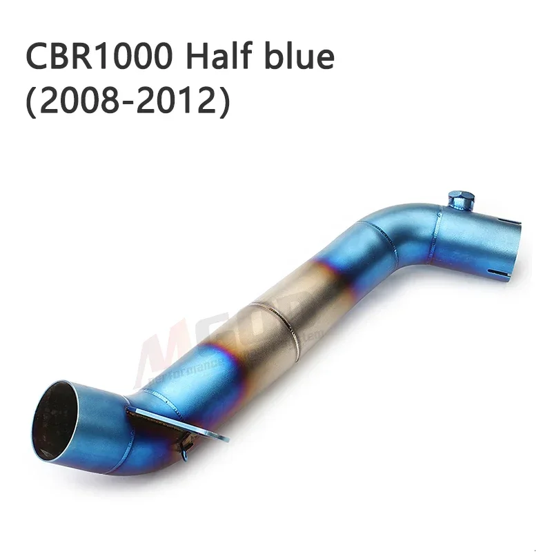 

For CBR1000RR CBR1000 CBR 1000 2004-2017 Motorcycle Exhaust Escape MOTO Titanium Alloy Muffler Pipe Middle Mid Tube Link Racing