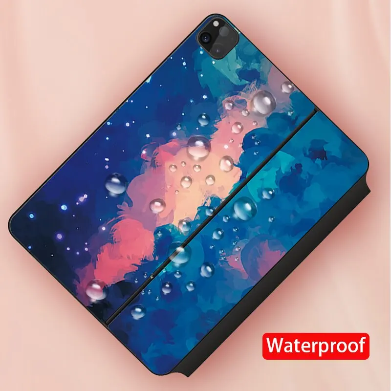 Ucons Waterproof Cartoon Sticker for Ipad Pro 11 2020/2021 Ipad Pro 12.9 Inch Magic Keyboard Skin Colorful Protective Film