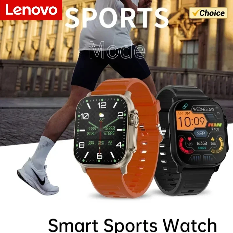 Lenovo Smart Watch T900 Ultra 3 Ultra IWO Watch NFC Bluetooth Call Heart Rate Waterproof 2.2Inch Wireless Fitness Watch Business
