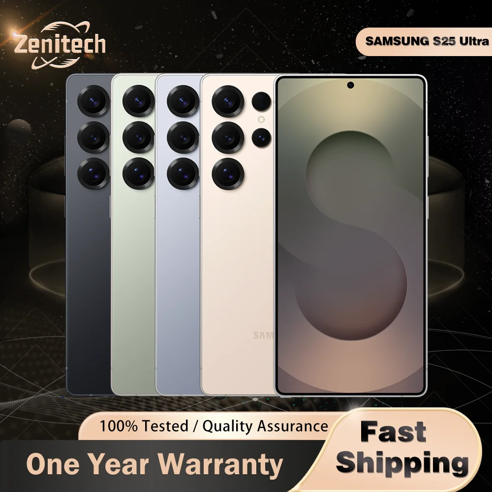 오리지널 삼성 갤럭시 S25 울트라 S938U 5G 휴대폰 6.9인치 256GB/512GB 200MP+50MP+12MP 스냅드래곤 8 엘리트 옥타 코어 S25 울트라