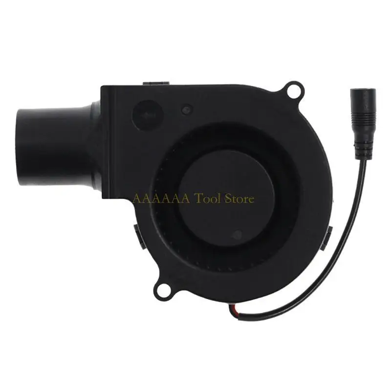 

A2BE Portable Electric Fan Ball Bearing Air Cooling 7530 BBQ Blower Fan Centrifugal Blower Cooling Fan 3700RPM for Camping