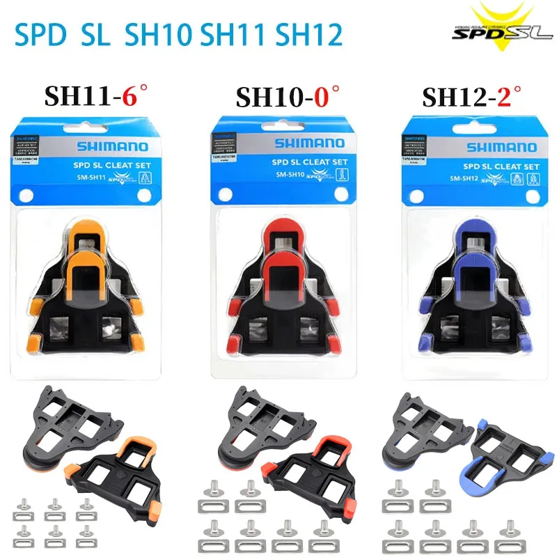 SM-SH11 SH10 SH12 Road Bike Pedal Cleats Original Box Shoes Bike Pedal SPD-SLRoad Cleats Speed System for R540 R550 R8000 Parts