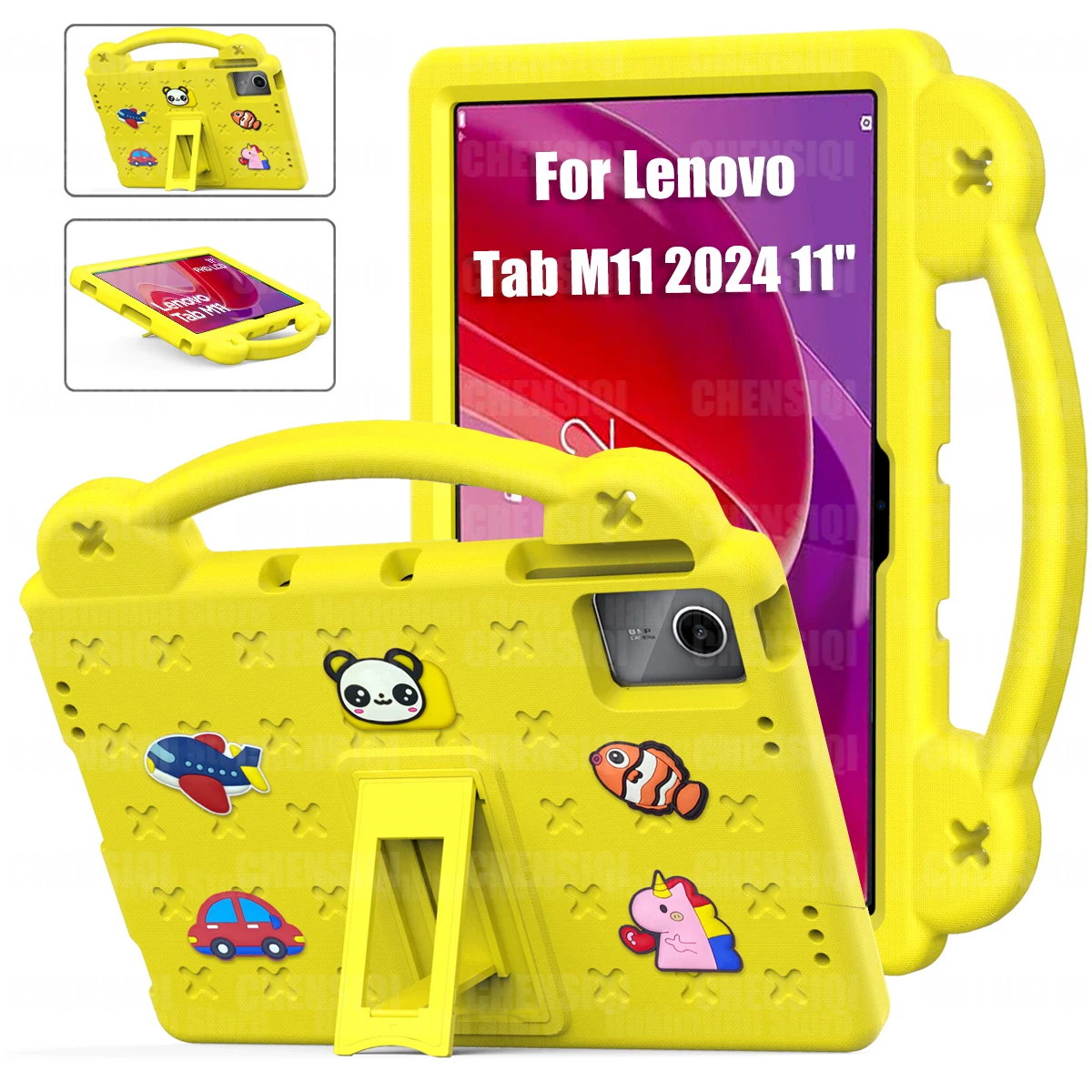 Funda infantil para Lenovo Tab M11 2024 (11 pulgadas), carcasa protectora de mano EVA a prueba de golpes para Lenovo Tab M11 2024, 11"