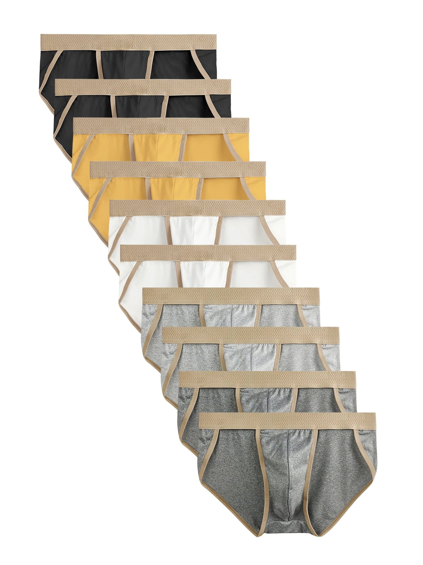 

Набор из 10 предметов - Сезонные мужские трусы - Разноцветные, разные модели - Дышащий эластичный пояс - Комплект нижнего белья