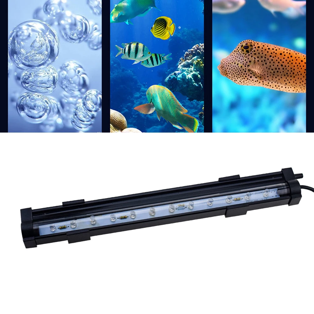 

7 Colors Aquarium Led Light Fish Tank Lamp For Plant Saving Bubble Lamp Us Plug Durable Long Life High Efficiency
