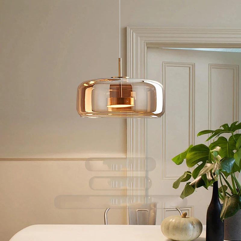 Modern Glass Pendant Lamp LED Chandeliers for Dining Room Pendant Lights Hanging Lamps for Ceiling Pendant Lamp Indoor Lighting