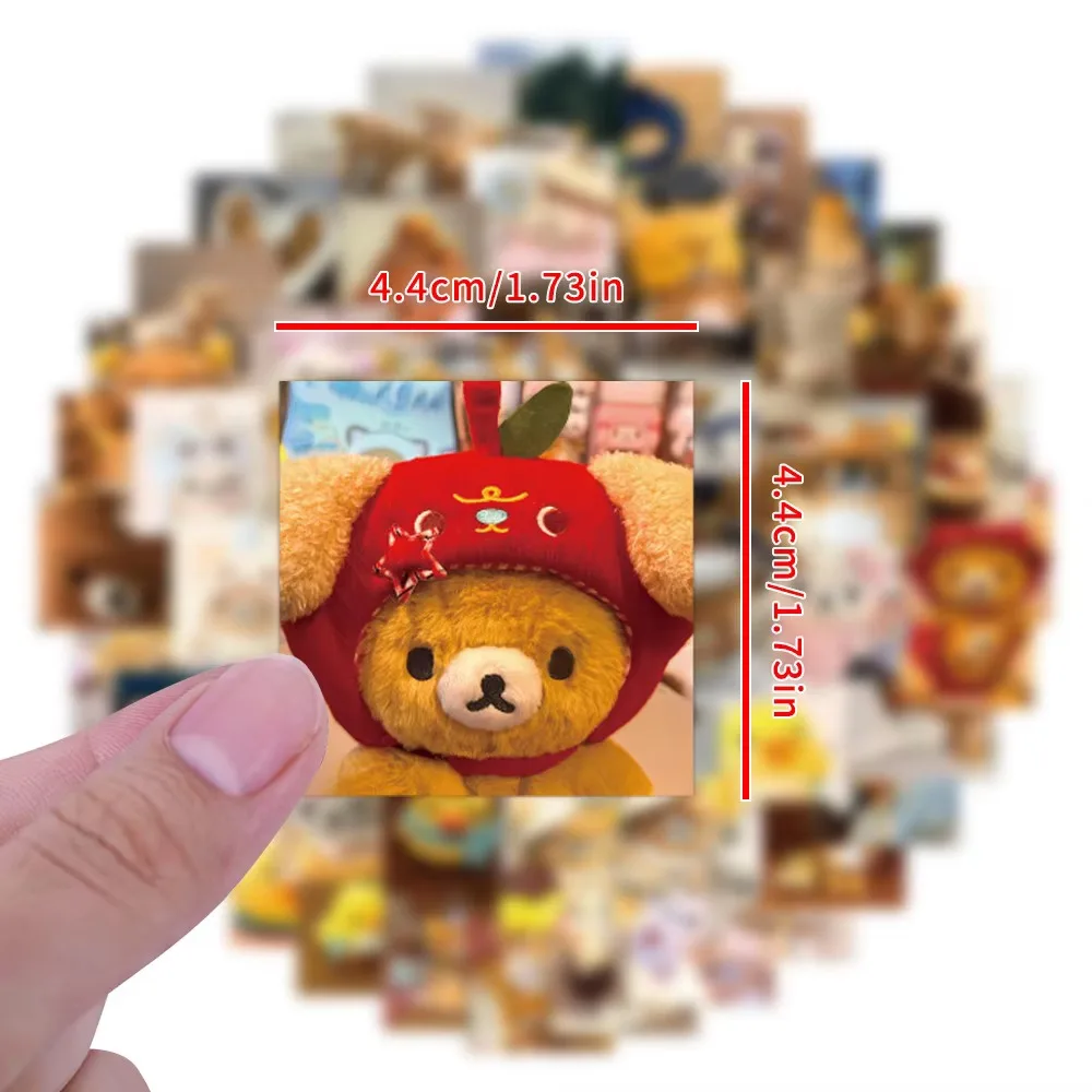 75PCS Rilakkuma Stickers Graffiti Stickers DIY Diary Phone Case Handmade Scrapbook Aesthetic Stickers
