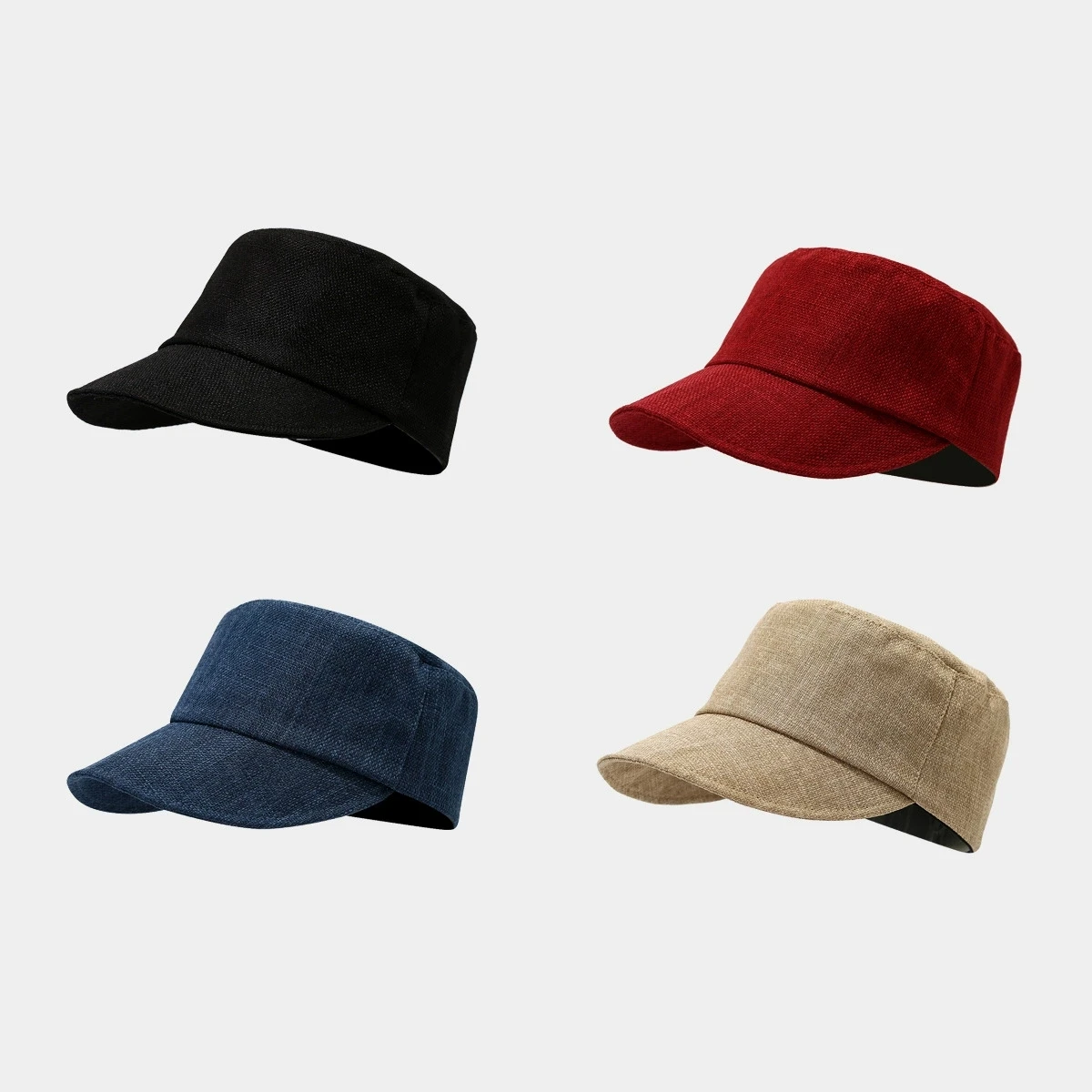 Retro Cotton and Linen Horse Hat for Girls Summer Light and Breathable Baseball Cap British Knight Hats