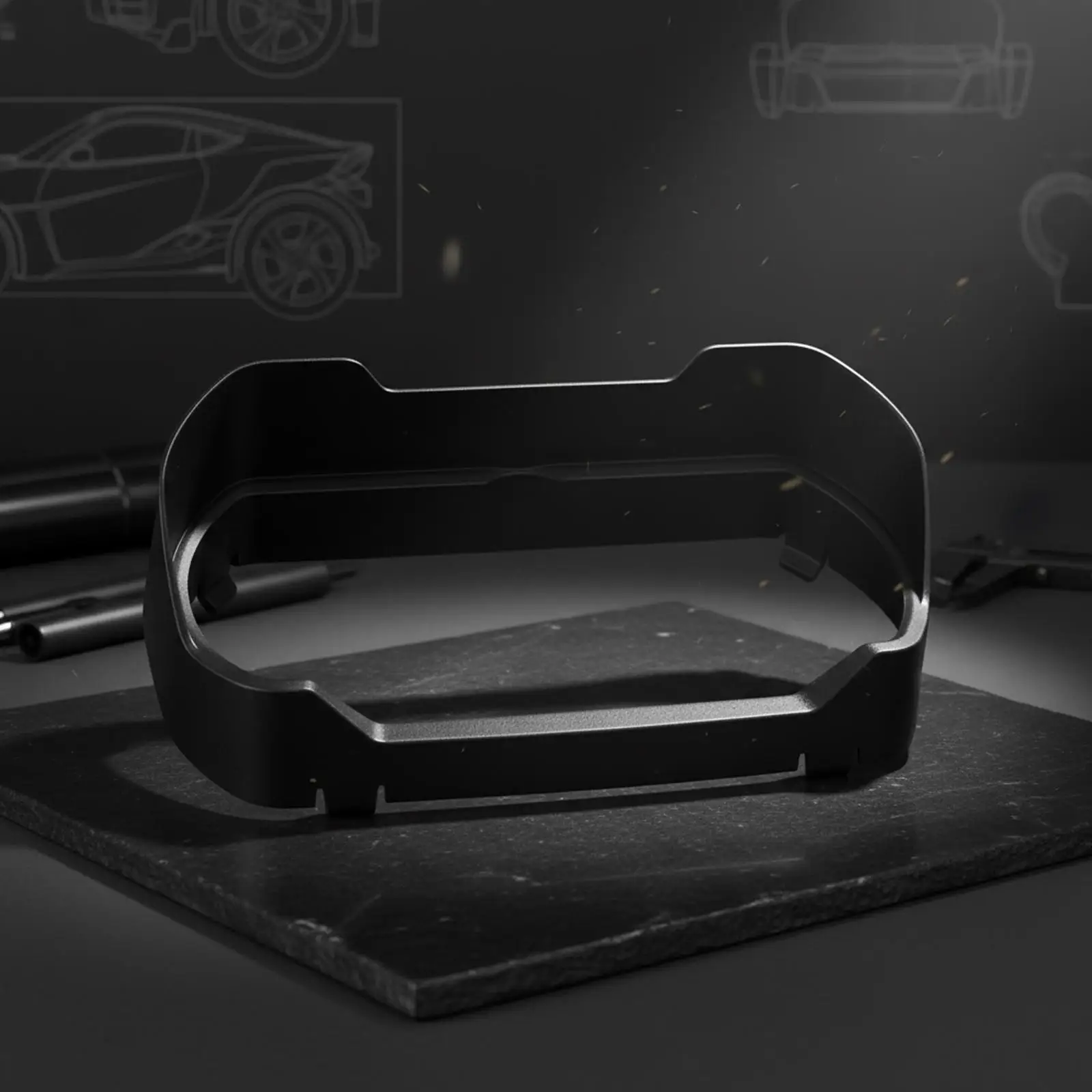 

Instrument Cover Dashboard Sun Shade ABS Meter Screen Protector Guard Accessory for Can Am Ryker