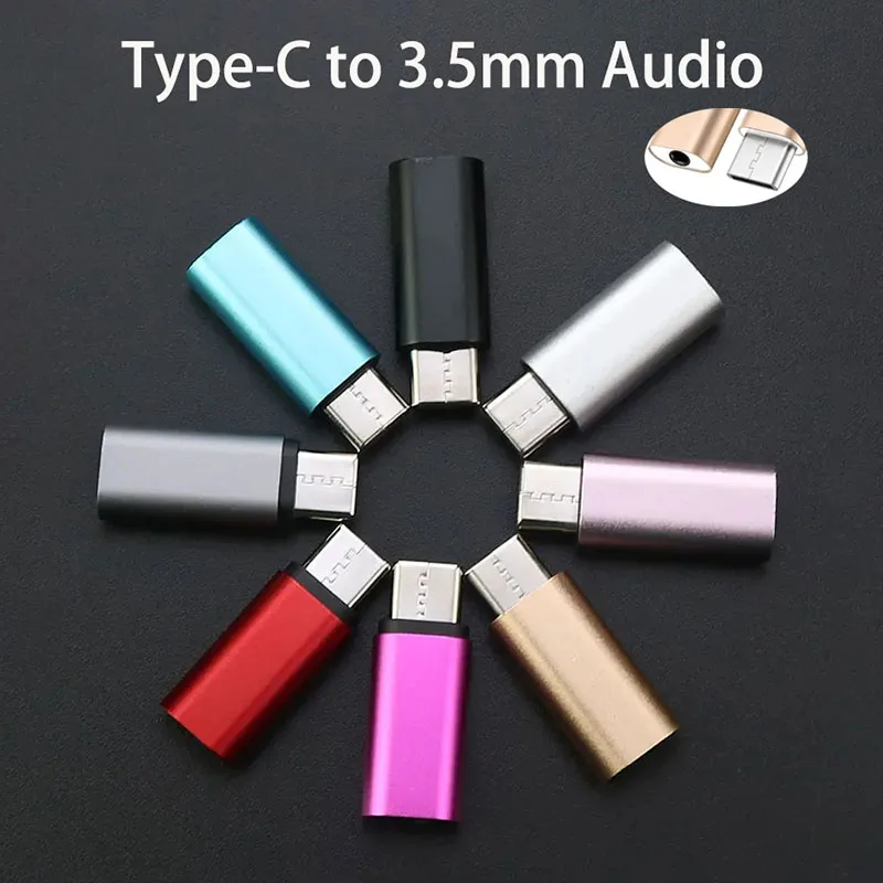 

1PCS TYPE-C to 3.5mm Audio Headphone Adapter Type c-Audio Female Adapter For Huawei Xiaomi