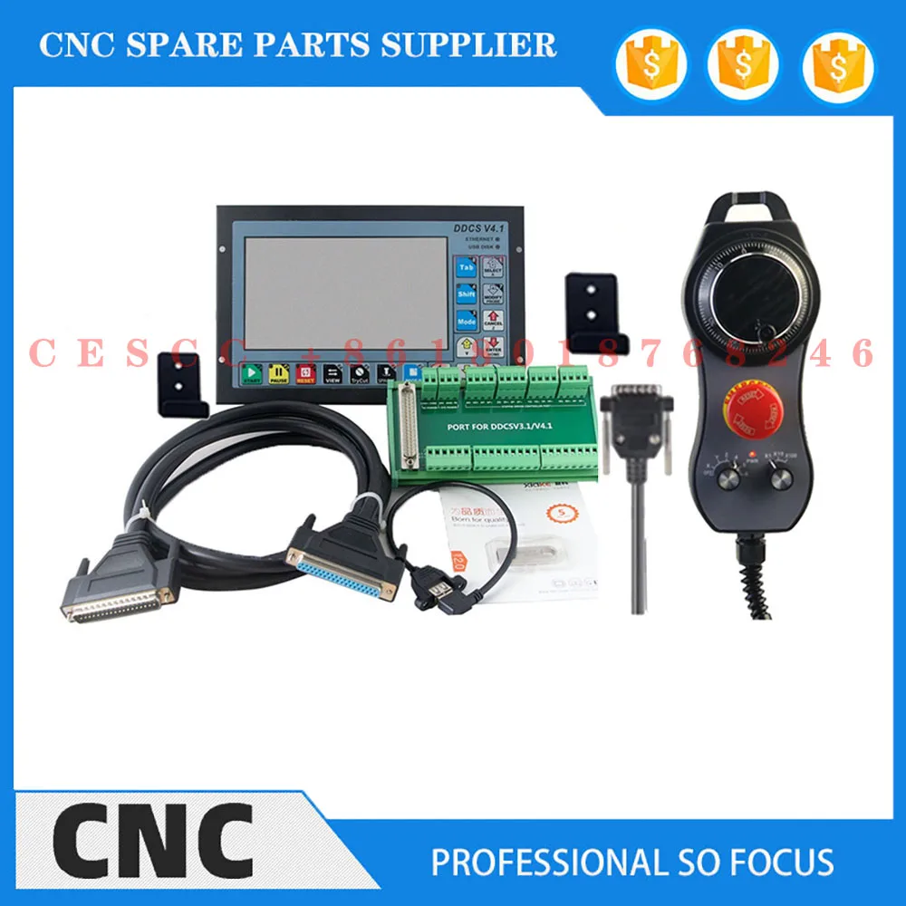 

Offline CNC controller DDCSV4.1 3/4-axis engraving and milling machine motion control system 4-axis linkage 500KMz emergency MPG