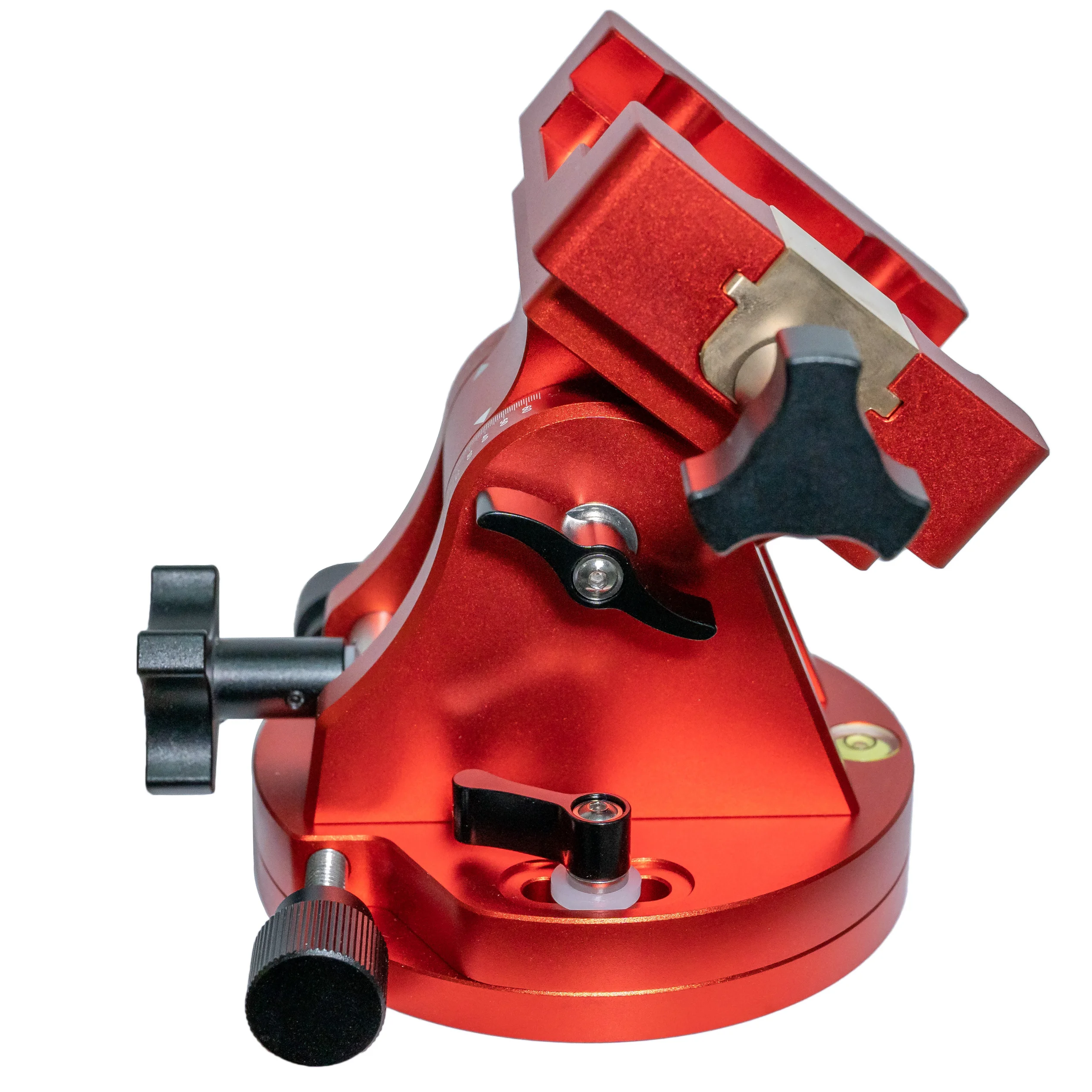 Base di montaggio equatoriale con regolazione della latitudine: elevata capacità di carico (39 kg), slot a coda di rondine, design anti-distacco
