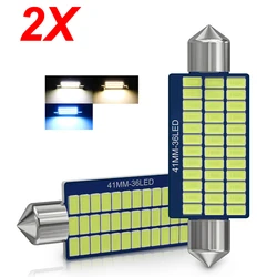 2PCS C10W C5W LED Bulb Canbus Festoon 31mm 36mm 39mm 41mm 12V 6000K White Car Interior Dome Reading Lignts License Plate Lamps