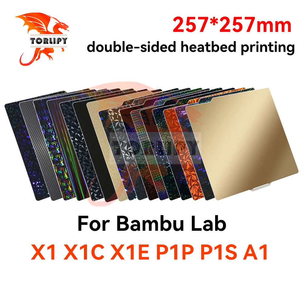 X1C P1P P1S A1 X1 Build Plate for Bambu Lab Plate Smooth PEI Sheet PEO PET for Bambulabs X1 P1P 3D Printer Heatbed Build Plate