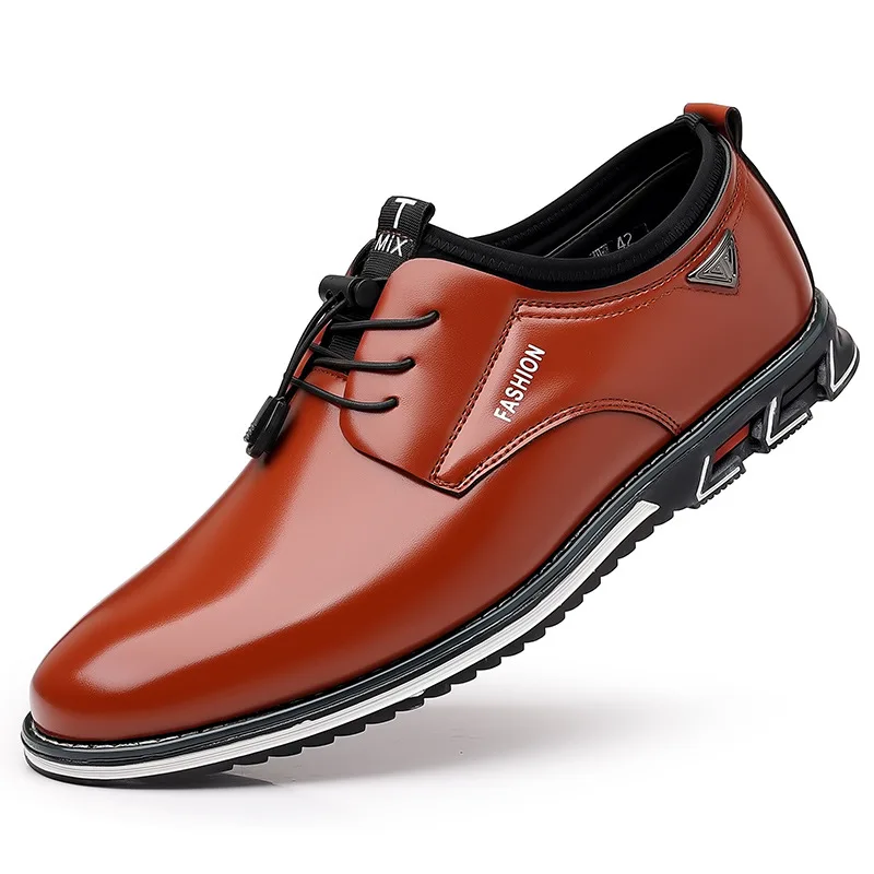 Zapatos formales para hombre, calzado de cuero de vaca, banquete profesional, cómodo, bajo, informal, británico, talla grande