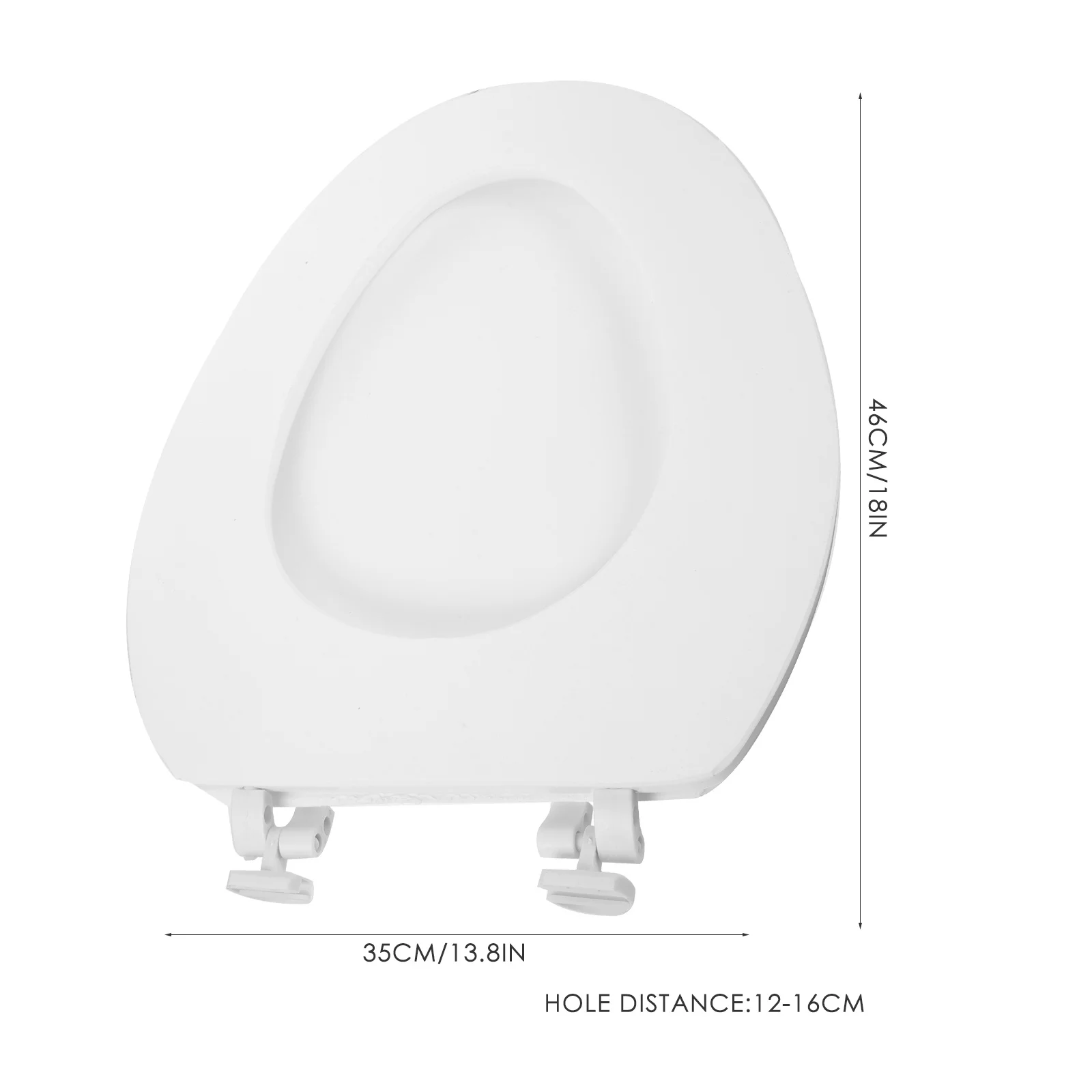 Assento sanitário de eva, substituição de assento de vaso sanitário reforçado, casa, banheiro, capa de assento de vaso sanitário padrão