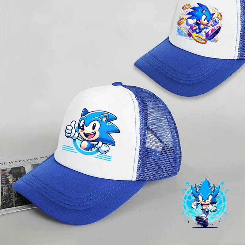 

Soniced Baseball Cap Cute Anime Print Boys Hat Outdoor Street Y2K Fashion Casual Sunshade Summer Kids Adult Cap Kawaii Game Gift