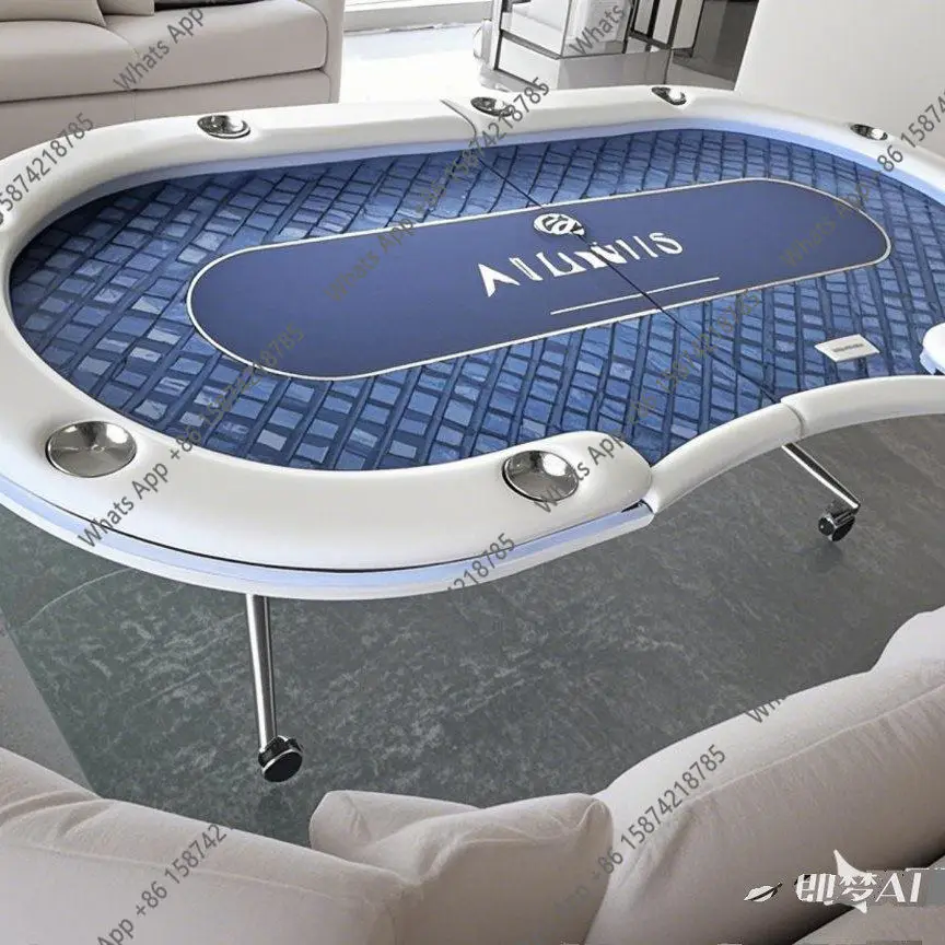 

Профессиональный складной стол для техасского холдема с покрытием для фишек и игральных карт, съемный, цветной, для игровых комнат