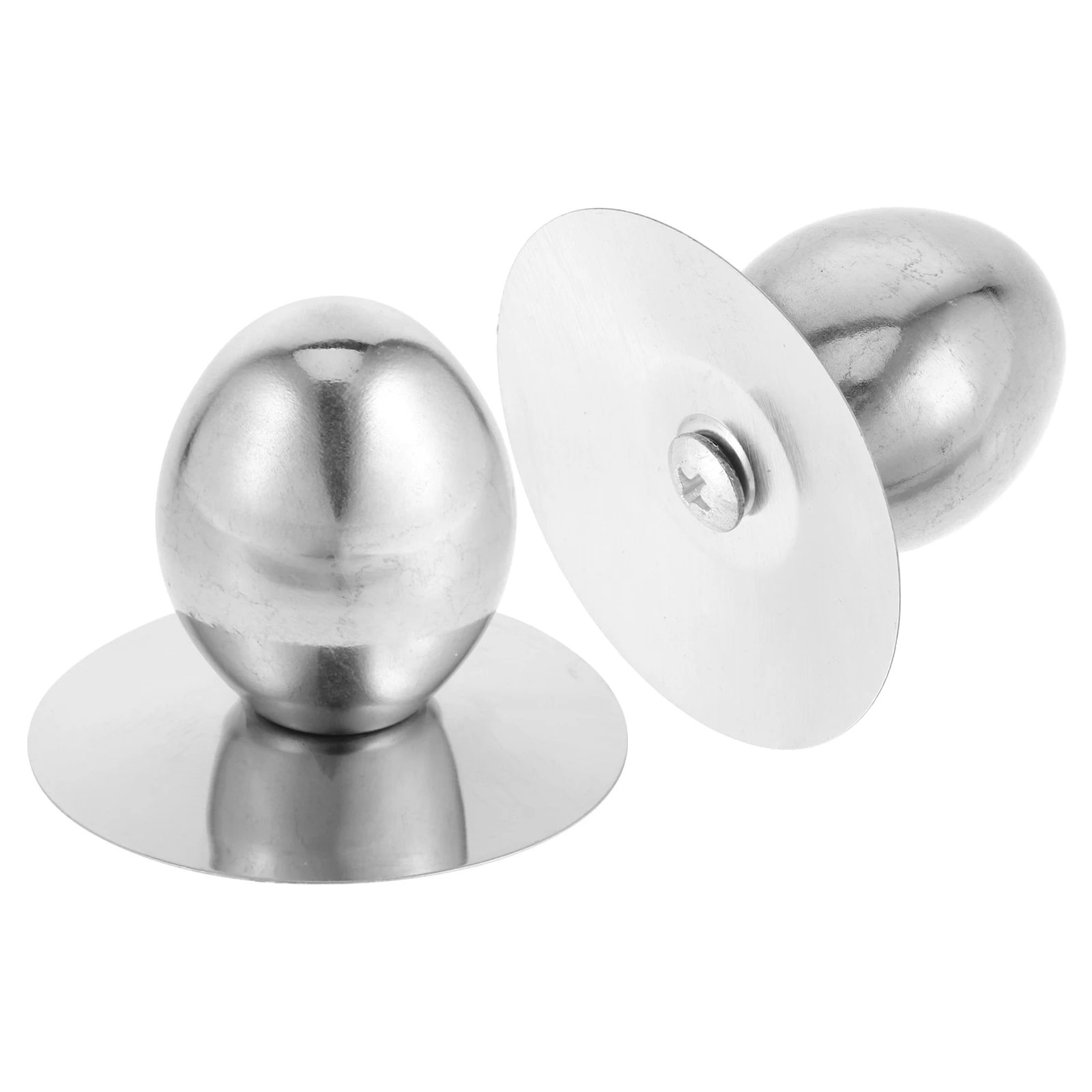 

2Pcs Universal Pot Lid Knob Stainless Steel Replacement Handle for Pans Saucepans Skillets Cookware Cap