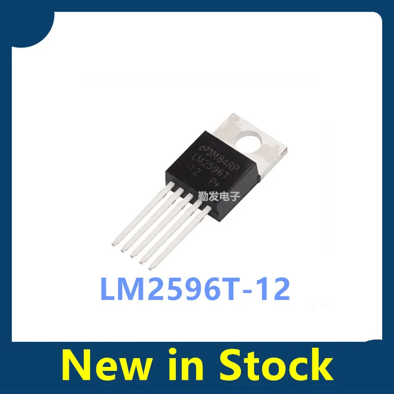 10PCS LM2596 LM2596T-12 Through-hole TO-220-5 Regulated Buck Converter IC