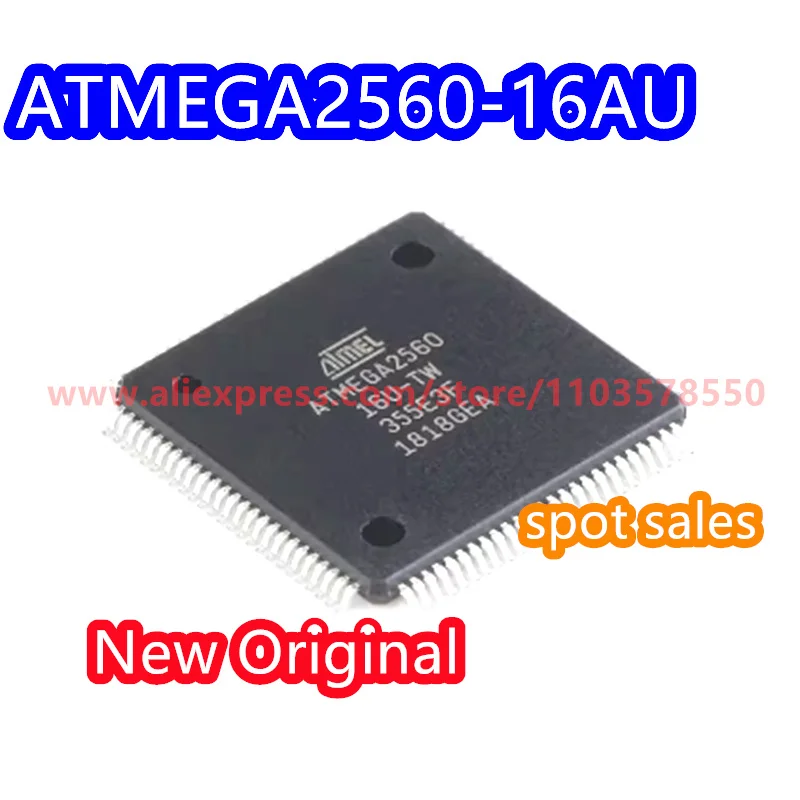 

5PCS ATMEGA2560-16AU ATMEGA2560 package TQFP100 microcontroller chip brand new original ATMEGA2560-16 U-TW