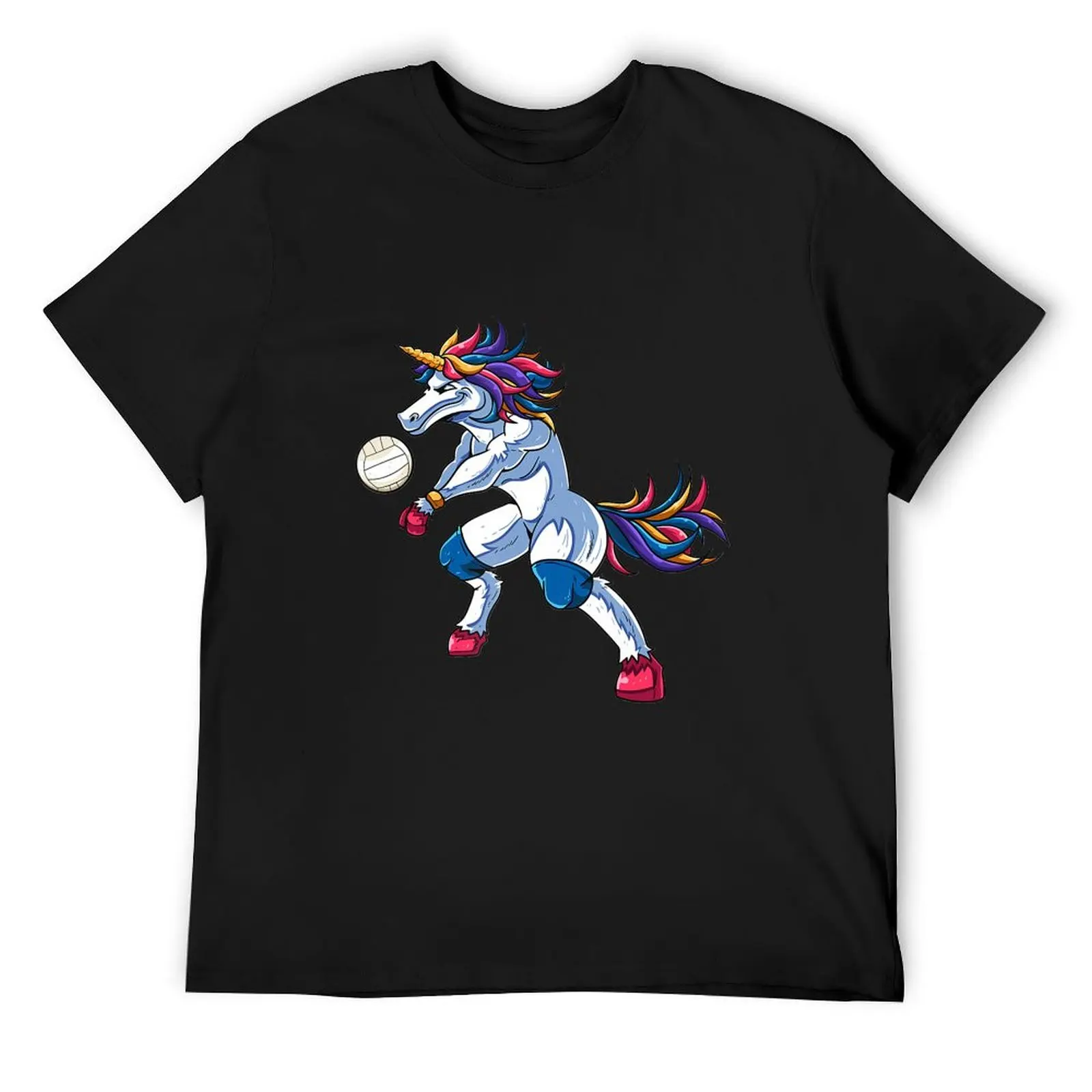 Unicorn Volleyball Mine Rally Beach Player Coach Unicorns Rainbow Magic Fantasy Colorful Unicorny Magic Funny Cute T-Shirt