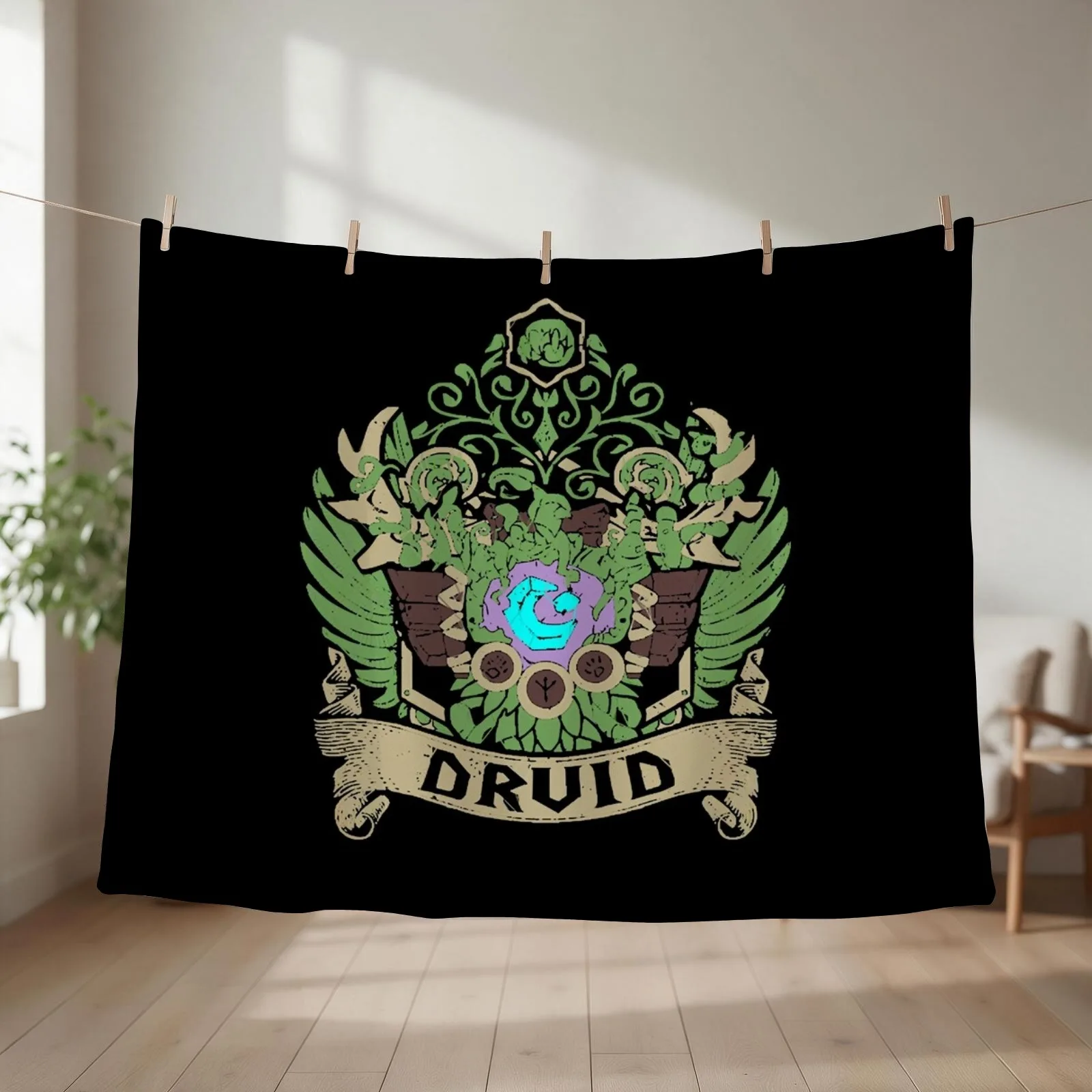 DRUID - ELITE EDITION Throw Blanket Decorative Sofa Luxury Designer Large Soft Beds Blankets