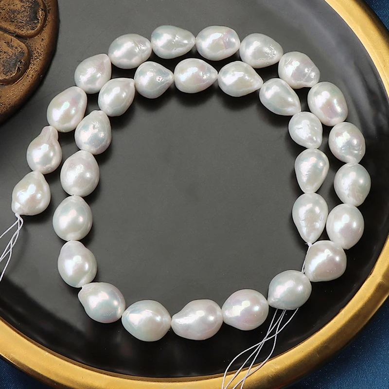 

Sliding Skin Colorful 10-11mm Edison Water Drop Baroque Natural Freshwater Pearl Necklace