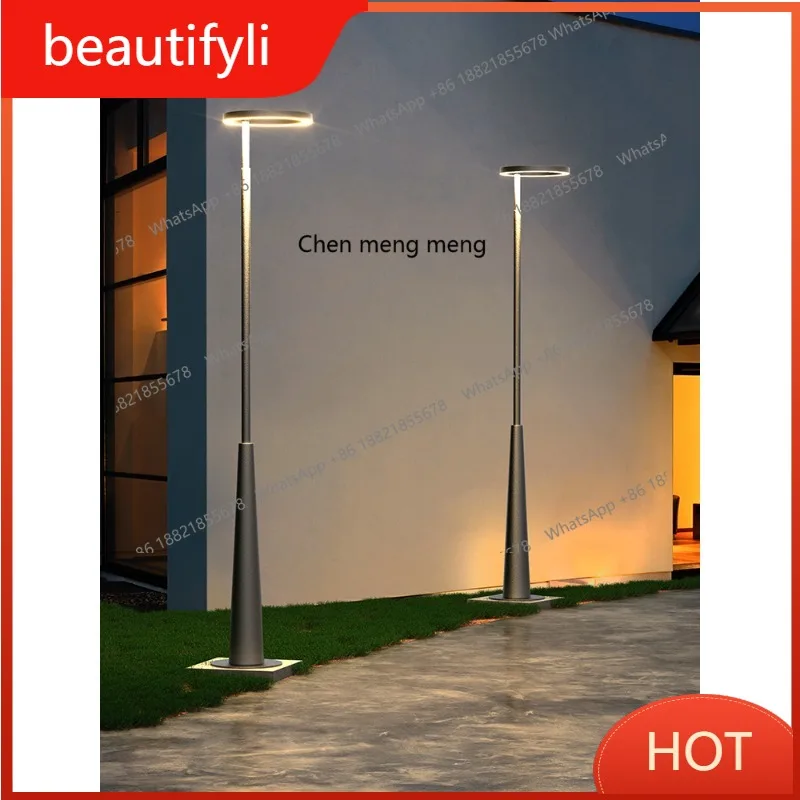 

L6080 Outdoor Villa Solar Garden Light Modern Personality Garden High Pole Light Community Landscape Garden Street Light