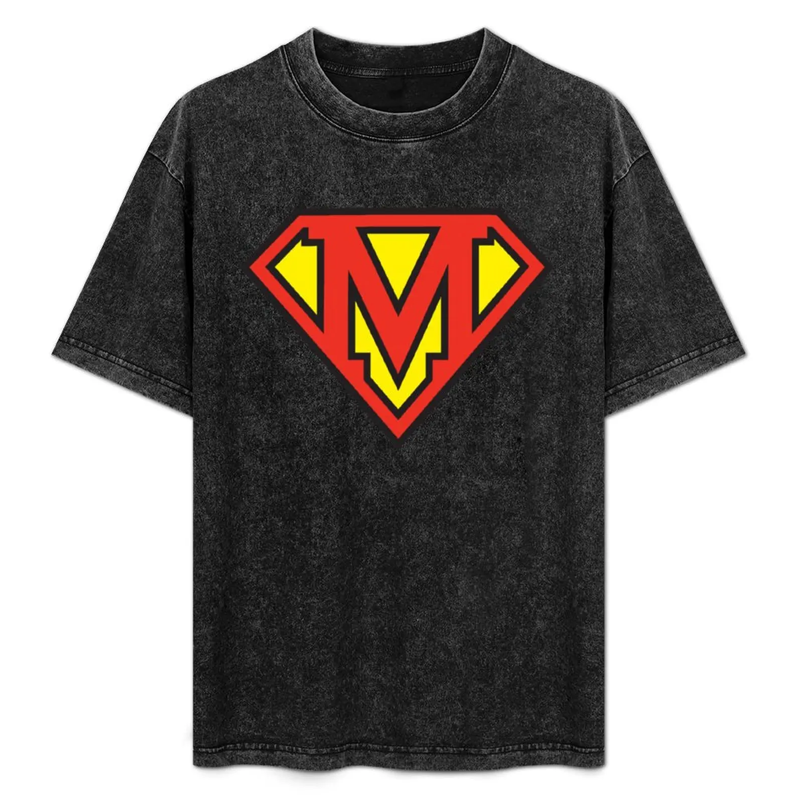 Super Initials Tee - M T-Shirt croswit shirt man boys animal print clothes plus size tops clothing for men